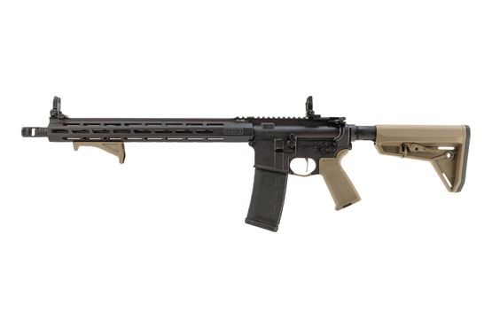 Springfield Saint Victor AR-15 with flat dark earth furniture.